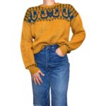 Maglione vintage senape