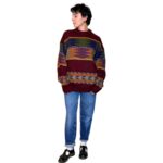 Maglione vintage bordeaux