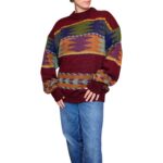 Maglione vintage bordeaux