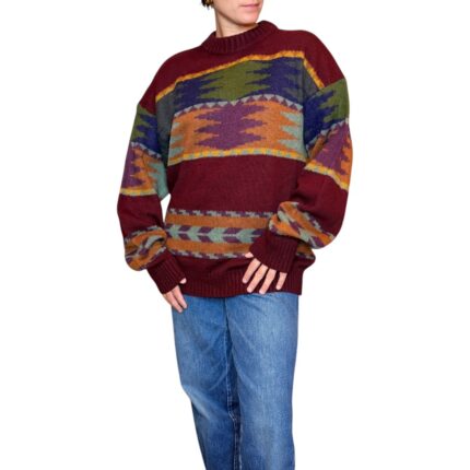 Maglione vintage bordeaux
