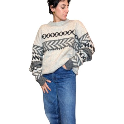 Benetton - Maglione vintage grigio