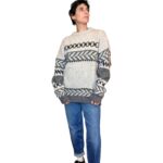 Benetton - Maglione vintage grigio