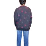 Maglione vintage nero fantasia