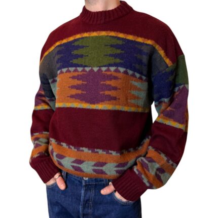 Maglione vintage bordeaux