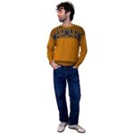 Maglione vintage senape